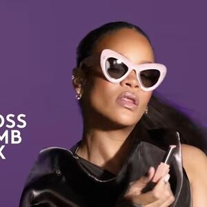 Marc Jacobs Crystal Pink Sunglasses Oversized Cat Eye MARC 798/S 3DV IR
